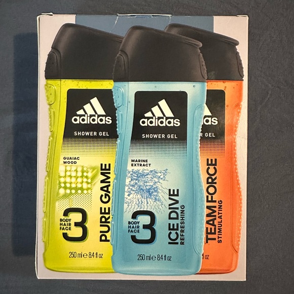 Adidas 3 piece set of body wash  NIB - Picture 5 of 5